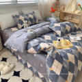 Quilt cover and sheet three piece set